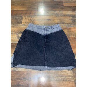 Sunset Blues by Chic Vintage Western Denim Skirt High Waist 26”‎